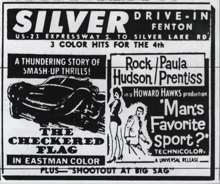 Silver Drive-In Theatre - AD JULY 4 1964